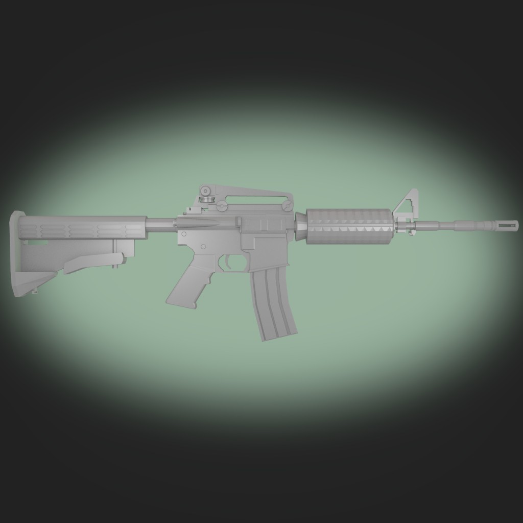  Low and mid-poly M4A1  preview image 1